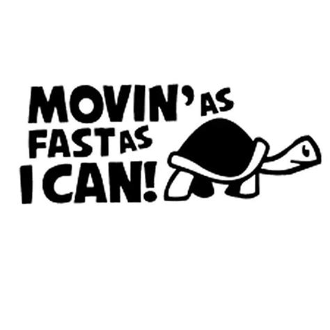 moving as fast as i can car decal etsy funny car decals car stickers funny cool car stickers