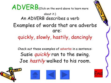 They went to bed without dinner. Found on Bing from www.slideshare.net | Nouns and adjectives, Nouns verbs adjectives, Verb examples