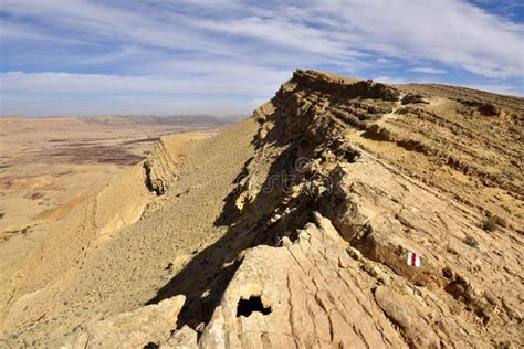 Hiking Trail In Negev Desert Stock Photo Image Of Israel Slope