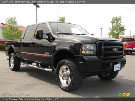2007 Ford F350 Super Duty Lariat Outlaw Crew Cab 4x4 In Black Photo No