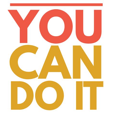 You Can Do It Transparent Clipart Typography Free Download King Picture