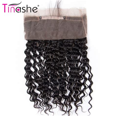 Tinashe Hair Brazilian Deep Wave 360 Lace Frontal Closure 8 22 Inch
