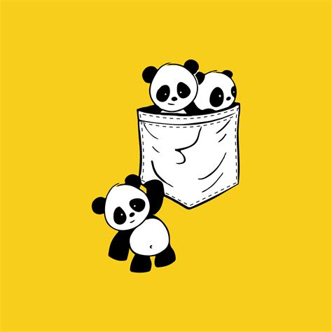 Buy Cute Panda Pocket Printed T Shirt Online In India Teeshood