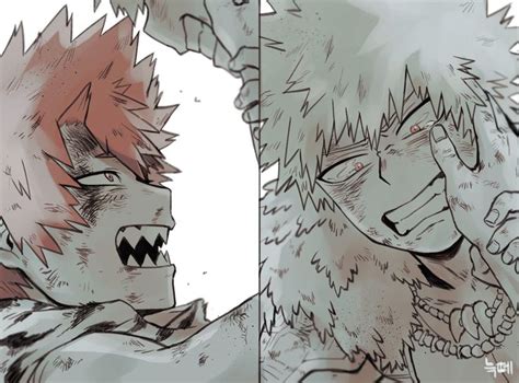 Kiribaku Bakugou Katsuki Kirishima Eijirou Boku No Hero