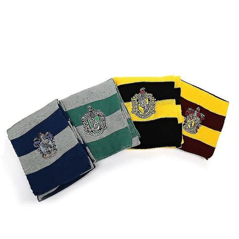 Harry Potter Scarf Gryffindor Hufflepuff Academy With Badge Cosplay