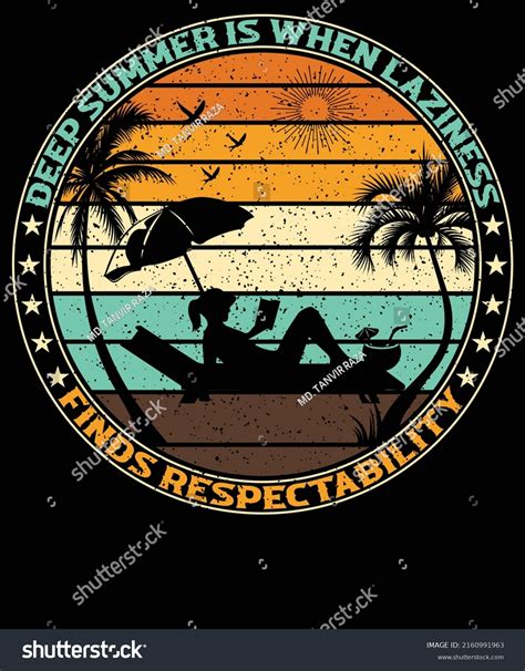 deep summer when laziness finds respectability stock vector royalty free 2160991963 shutterstock