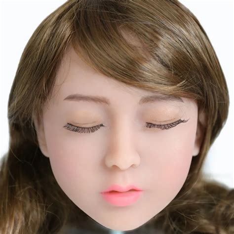 2017 newest top quality head 5 big doll s head tan skin sex doll head for silicone sex doll