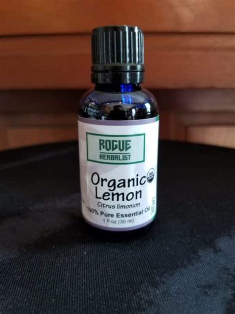 Organic Lemon Essential Oil 1oz Rogue Herbalist