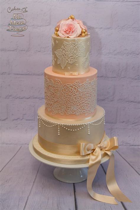 Peaches And Cream Wedding Cake Cake By Cakes By No Cakesdecor