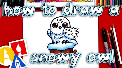 How To Draw A Snowy Owl Cartoon🦉 Youtube