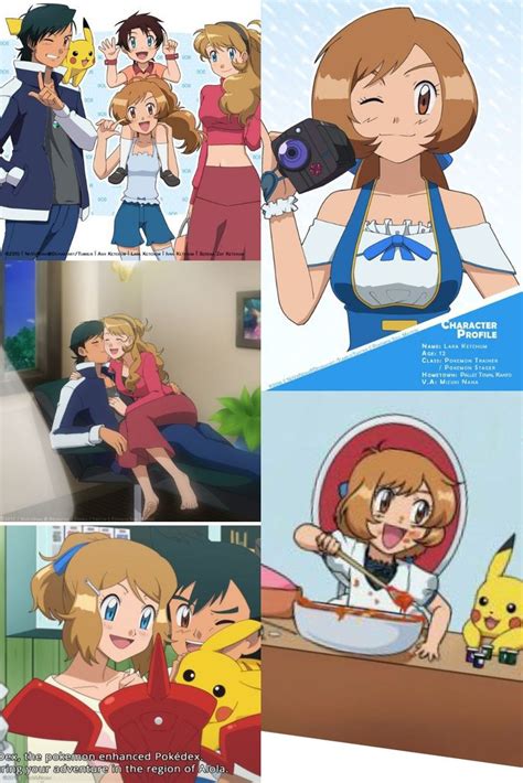 The Ketchum Family Pokemon Ash And Serena Pok Mon Heroes Pokemon Waifu