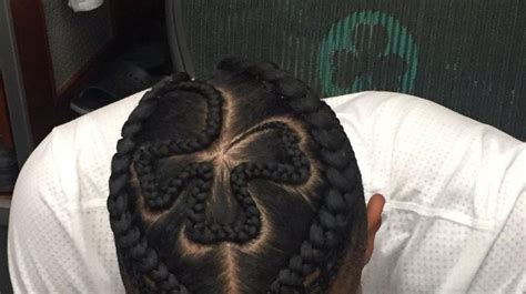 Gerald Green Had A Shamrock Braided Into His Hair Before The Celtics