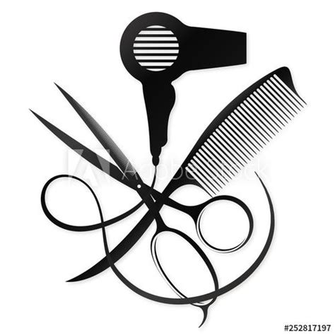Scissors And Comb Design For A Beauty Salon Hair Stylist Logo Hair