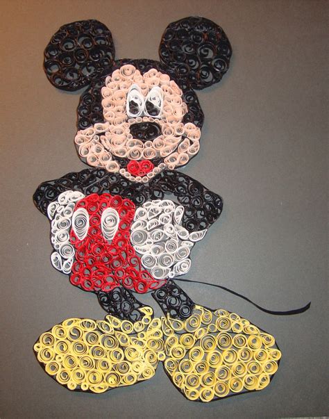 Mickey Mouse By Deborah Gregory Quilling Patterns Tutorials Quilling