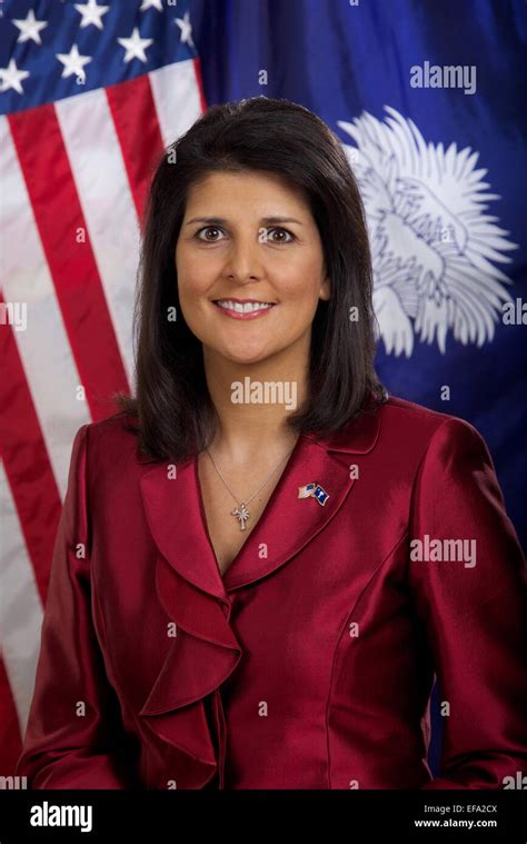 South Carolina Governor Nikki Haley In Her Official Portrait At The State Of Her Nd Term In
