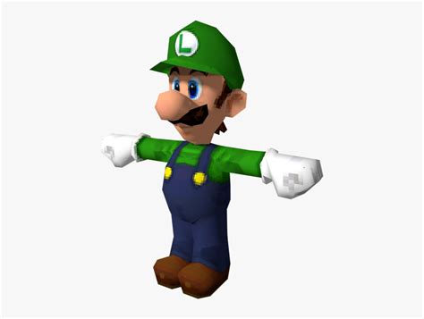 Download Zip Archive Super Mario 64 Ds Luigi Model Hd Png Download