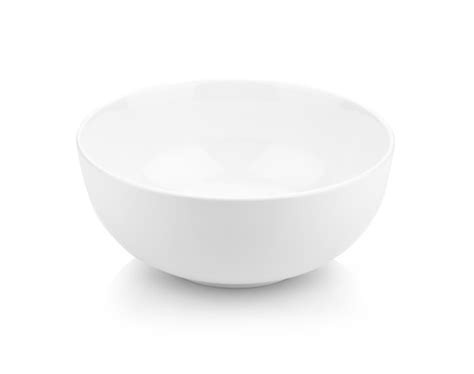 Premium Photo White Ceramic Bowl Isolated On White
