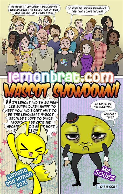 Lemon Comic Mascot Showdown 1 Lemonbrat Blog
