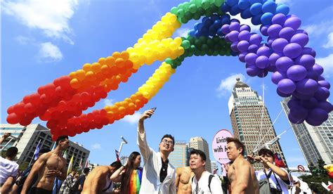 200000 Join Taiwans Pride March Five Months After Island Legalises Same Sex Marriage South