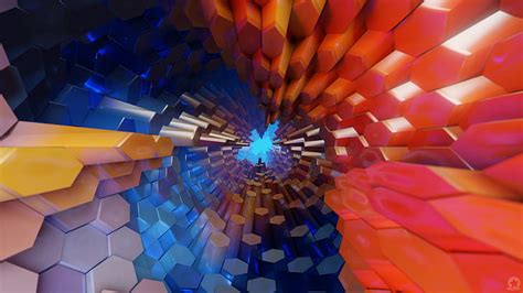 Artwork White Hexagon Abstract 3d 3d Abstract Hd Wallpaper