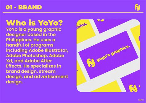 Yoyos Graphics Brand Guidelines 2020 On Behance