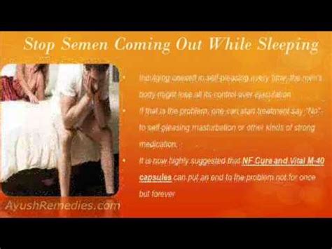 How Can Stop Semen Coming Out While Sleeping YouTube