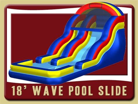 18 wave pool water slide inflatable bounce party rentals