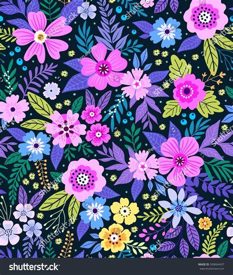 Image Result For Elegant Seamless Pattern Colorful Floral Background