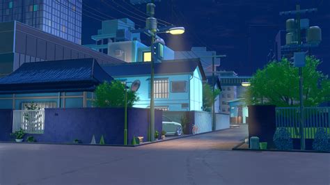 Artstation Blender Anime Style City Background Scene Resources