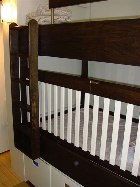 Space saver crib size bunk bed for toddler: Custom Made Bunkbed-Crib | Cribs, Bunk beds, Big girl rooms