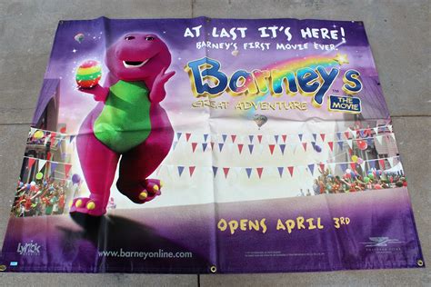 1997 Barneys Great Adventure Original Movie Banner Hecho Etsy España