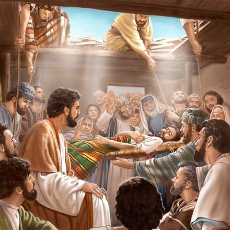 Jesus Heals A Paralyzed Man Then Scribes Accuse Jesus Of Blasphemy