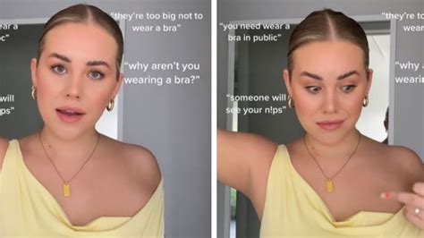 Tiktok User Casee Brim Says She Has Trained Her F Cup Boobs To Be Perkier News Com Au