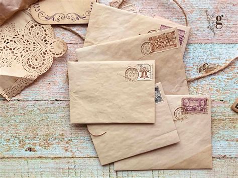 Vintage Envelopes Free Templates