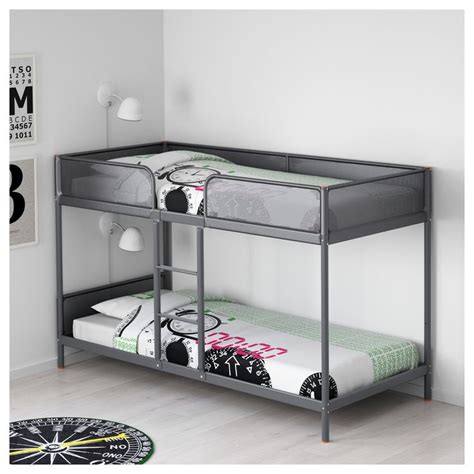 Tuffing Bunk Bed Frame Dark Grey 90x200 Cm Ikea Bunk Bed Designs