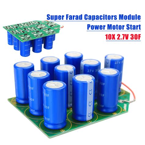 27v 3f Super Farad Capacitors Module Power Motor Start Supercapacitors 10x 27v 30f Electronic
