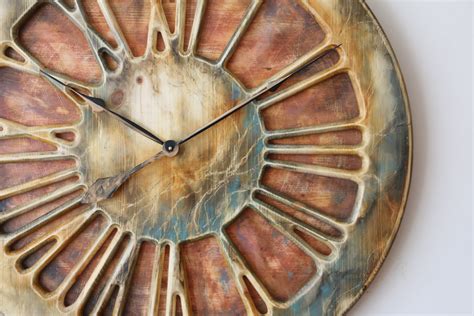 Large Decorative Bespoke Designer Clock With Roman Numerals