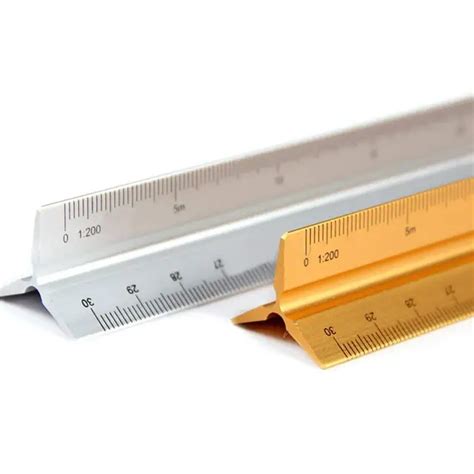 mylifeunit aluminum engineer scale ruler triangular ruler architect engineers technical ruler