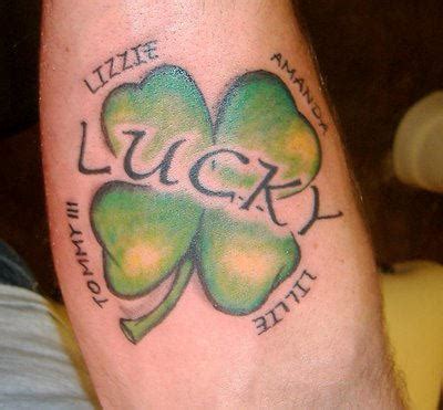 Maybe you would like to learn more about one of these? Lucky Four Leaf Clover Tattoo with Family Names - | TattooMagz › Tattoo Designs / Ink Works ...