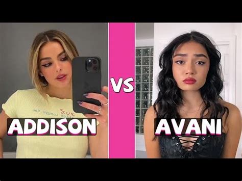 Addison Rae Vs Avani TikTok Dance Compilation YouTube