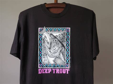 Vintage Ray Troll Tshirt Deep Trout Tshirt Artist Tshirt Ray Troll Artwork Tshirt Vintage Art