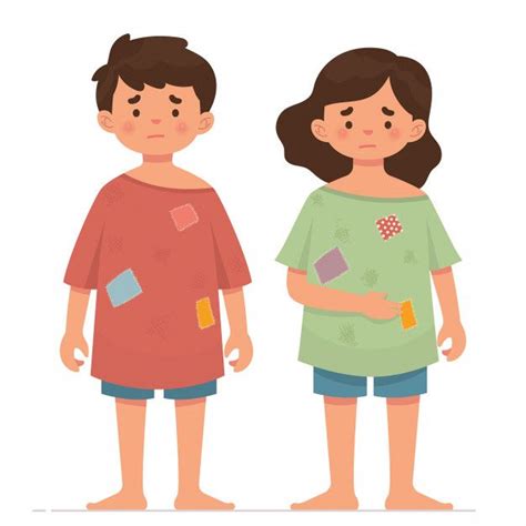 Two Poor Children With Dirty Clothes Premium Vector Free Vector