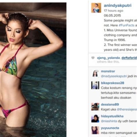 Foto Puteri Indonesia Anindya Kusuma Putri Pakai Bikini Seksi Di My