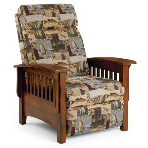 Tuscan Mission Styled High Leg Recliner Reclining Furniture Living