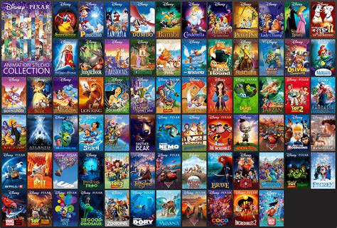 Collection Disney Pixar Animation Studio Collection 1937 2018 R