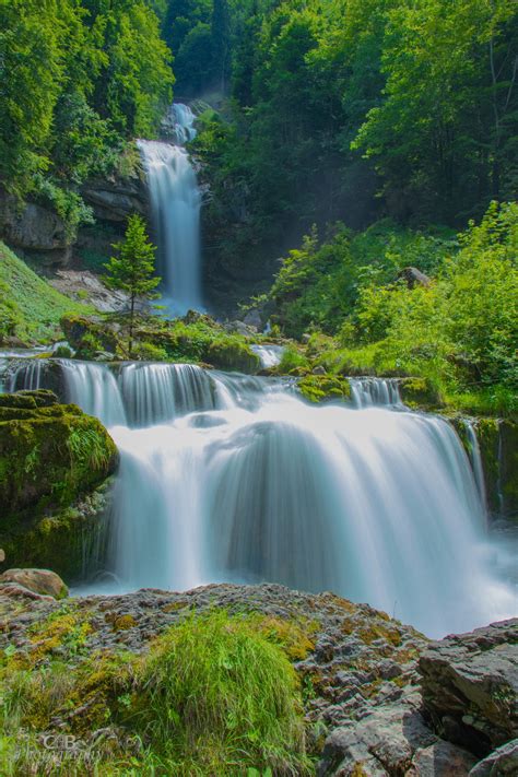 Giessbach Falls One Of The Most Stunning Waterfall In Switzerland Located At The Lake Brienz