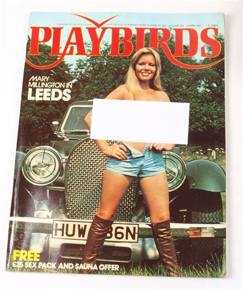 Vintage Playbirds Adult Magazine Number One Vol No Mary Millington Ebay