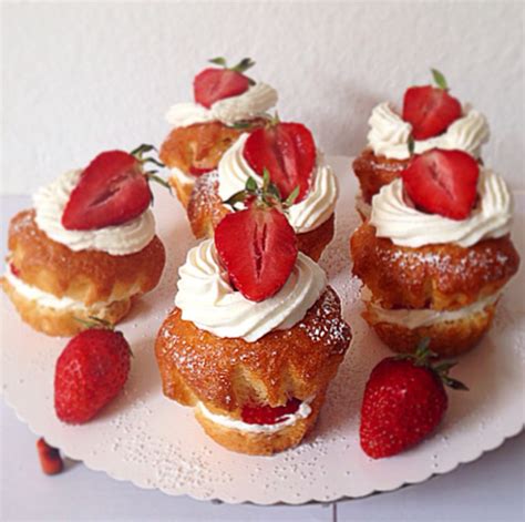 Baking Is Love Strawberries N Cream Wimbledon Cupcakes