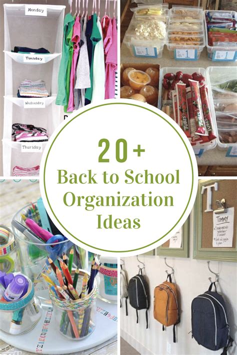 Back To School Organization Ideas The Idea Room