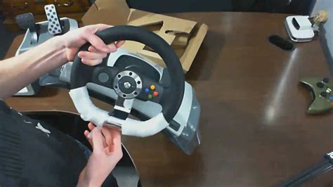 Xbox 360 Wireless Racing Wheel Unboxing Youtube